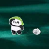 WPDCBR000119 Panda Brooch Pin Accessory