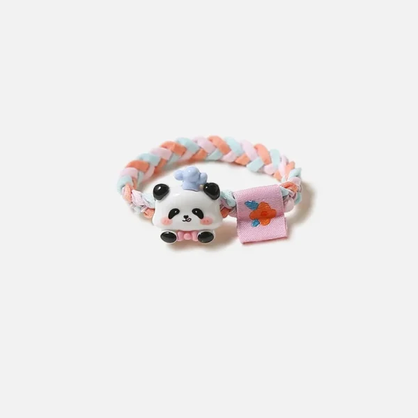 WPDCHA000207 Dopamine Cute Panda Hair Tie Woven High Elasticity Hair Band