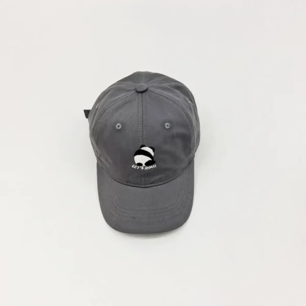 WPCTHASC0002 Cartoon Panda Kids' Snapback Cap Gray