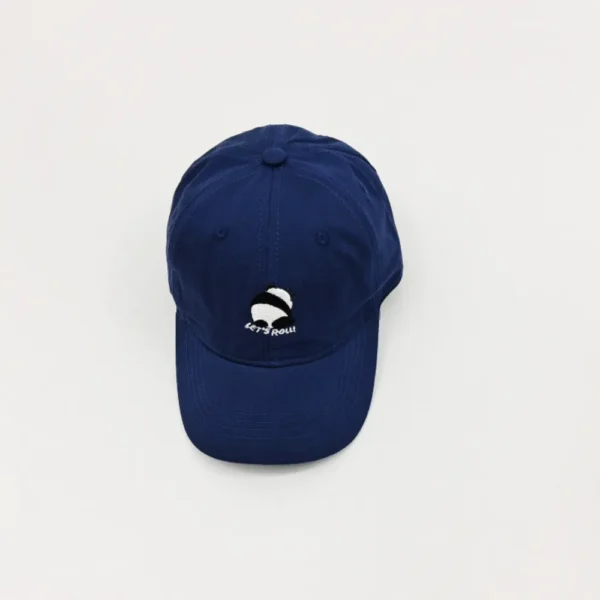 WPCTHASC0007 Cartoon Panda Kids' Snapback Cap Navy