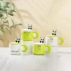 WPLSCPMU0173-0176-00 Fresh and Cute Style Panda Ceramic Mug with Lid and Spoon