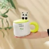 WPLSCPMU0173 Cute Panda Ceramic Mug with Lid