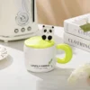 WPLSCPMU0175 Cute Panda Ceramic Mug with Lid