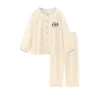WPCTPM000202-0211-01 Cute Panda Short-Sleeve Pajama Three-Piece Set