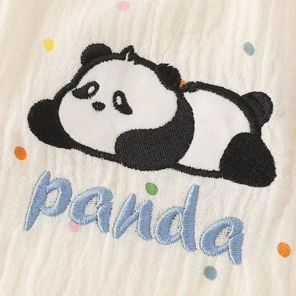 WPCTPM000202-0211-03 Cute Panda Short-Sleeve Pajama Three-Piece Set