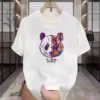WPCTTS000432 Geometric Panda T-Shirt White