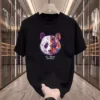 WPCTTS000437 Geometric Panda T-Shirt Black