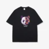 WPCTTS000437-02 Geometric Panda T-Shirt Black