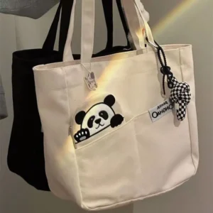 Hello Panda Large Capacity Tote Bag