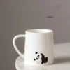 WPLSCPMU0177-01 White Porcelain Mug with Panda Design