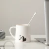 WPLSCPMU0177-02 White Porcelain Mug with Panda Design