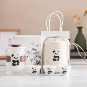 WPLSCPTC0002-01 Panda Travel Tea Set
