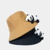 WPCTHABH0078-0084-01 Cute Panda Doll Sun Protection Bucket Hat