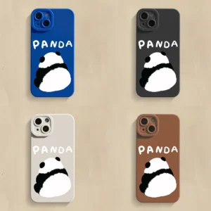 Multicolor Cute Panda Phone Case for Apple iPhone