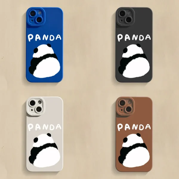 Multicolor Cute Panda Phone Case for Apple iPhone