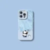 Blue Panda Painter Series Silicone Apple iPhone Case