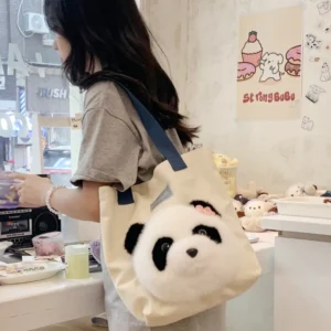 Panda Fashion Canvas Tote Bag