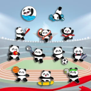 WPDCBR000126-138-01 Olympics Panda Badge Lapel Pin