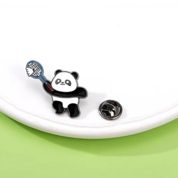 WPDCBR000136 Olympics sport Panda Badge Lapel Pin