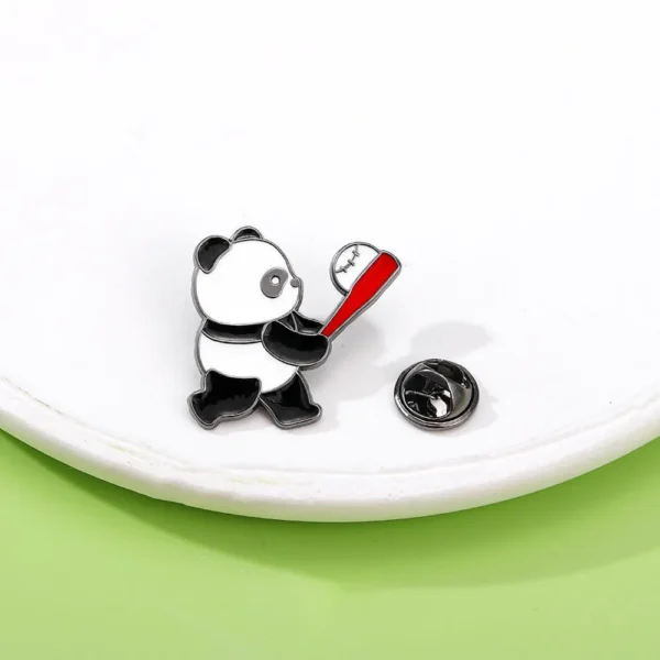 WPDCBR000126 Olympics Series Panda Commemorative Badge Lapel Pin Sports Brooch