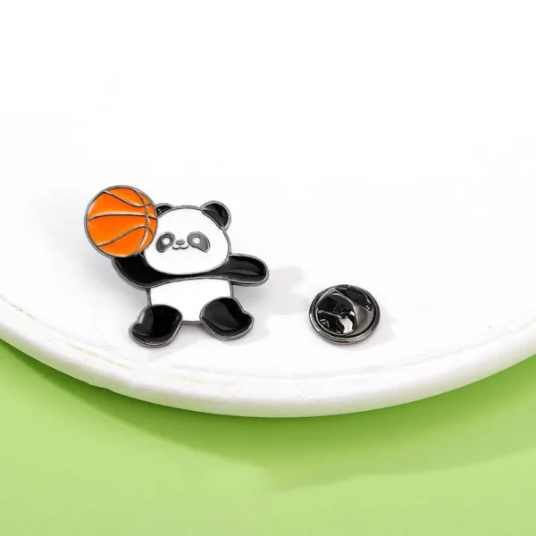 WPDCBR000129 Olympics Series Panda Commemorative Badge Lapel Pin Brooch
