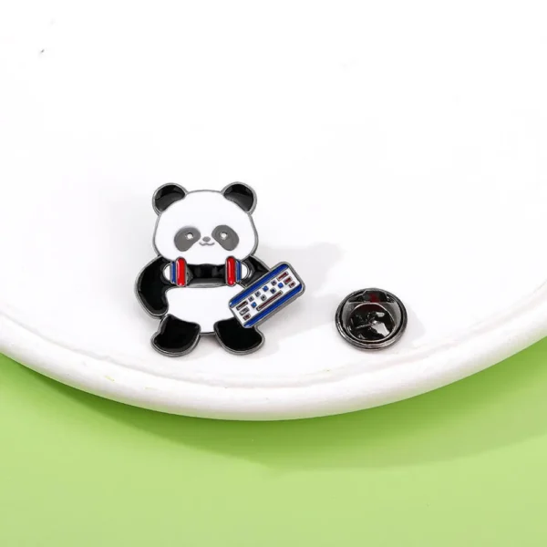 WPDCBR000127 Olympics sport Panda Badge Lapel Pin