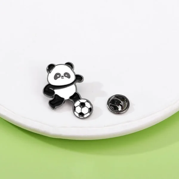 WPDCBR000137 Olympics sport Panda Badge Lapel Pin