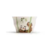 WPLSCPTC0004 Original Cute Panda Playing Hand-Painted White Porcelain Tea Cup