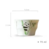 WPLSCPTC0005 Original Panda Hand-Painted White Porcelain Teacup