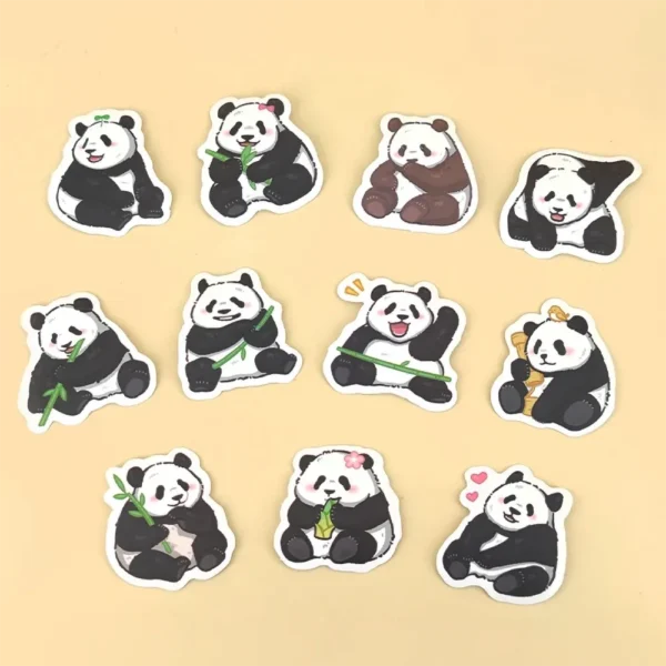 WPDCSK000256-02 Original Cute Panda Sticker Set, DIY Planner and Scrapbooking