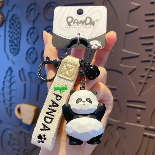 WPDCCM000063 Wooden Panda Keychain