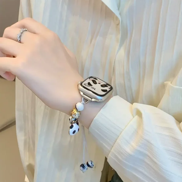 WPASWB000275-0279-02 Panda Beaded Bracelet Apple Watch Band