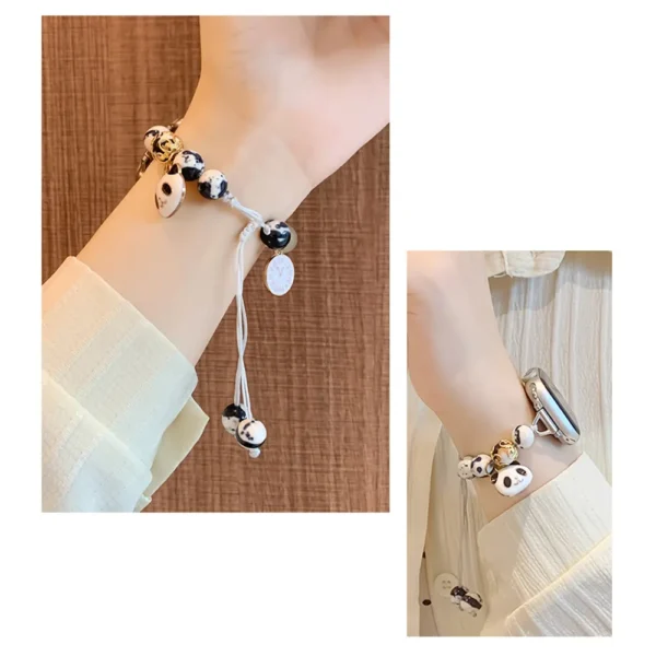 WPASWB000275-0279-04 Panda Beaded Bracelet Apple Watch Band