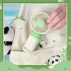 WPLSFN000229-02 Panda Pendant Mini Handheld Portable Fan with USB Charging