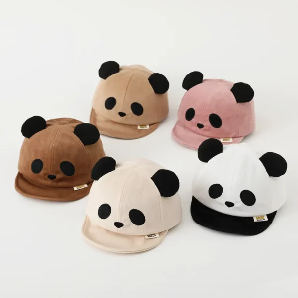 WPCTHASC0011-0015 Panda Shaped Kids Snapback Cap