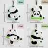 WPCTTW000141-0144-02 Panda Shaped Coral Fleece Hand Towel