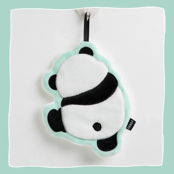 WPCTTW000141 Panda Shaped Thick Absorbent Coral Fleece Hand Towel