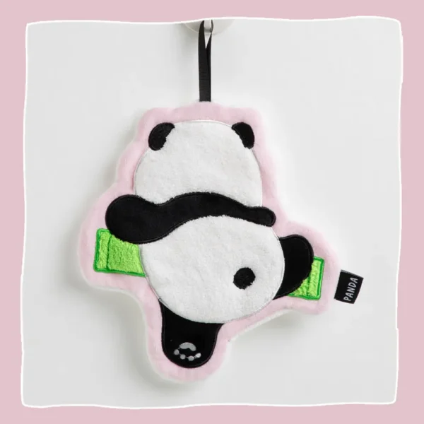 WPCTTW000144 Panda Shaped Coral Fleece Hand Towel