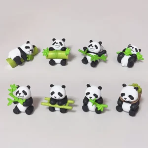 WPDTOM000026-01 Realistic Panda Mini Desk Decor Figurines