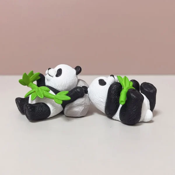 Realistic Panda and Bamboo Series Mini Desk Decor Figurines