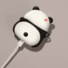 Realistic Panda Huahua Silicone Apple AirPods Protection Case