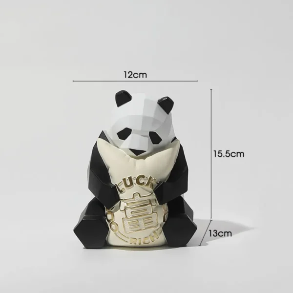 WPDTOM000002 Geometric Panda Desk Decor Ornament