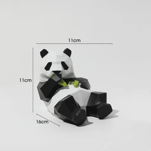 WPDTOM000004 Geometric Panda Desk Decor Ornament