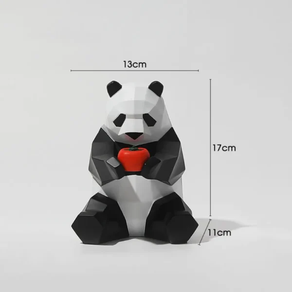 WPDTOM000005 Geometric Panda Desk Decor Ornament