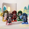 WPDTOM000014-0018-01 Traditional Face-Changing Panda Doll Chinese Desk Decor
