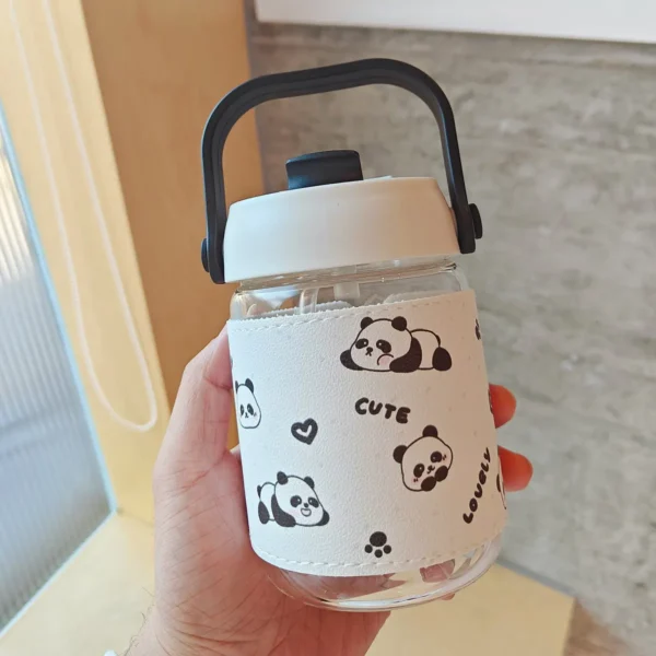WPLSCPPC0050 Panda Pattern Portable Straw Travel Cup