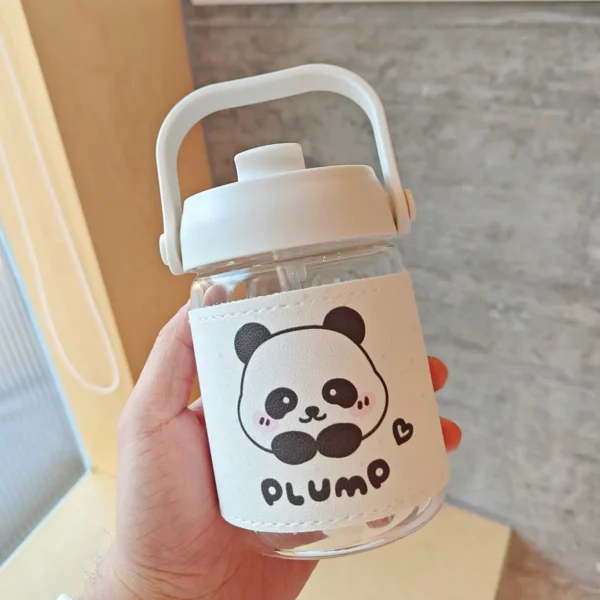 WPLSCPPC0051 Panda Pattern Portable Straw Travel Cup