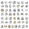 100 Original Cartoon Panda Stickers Journal Scrapbook Notebook