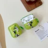 WPASEC000221-0224-02 3D Panda Climbing Bamboo Apple AirPods Case Protective Case