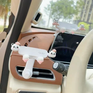3D Panda Pattern Car Phone Holder Creative Multi-Function Mount